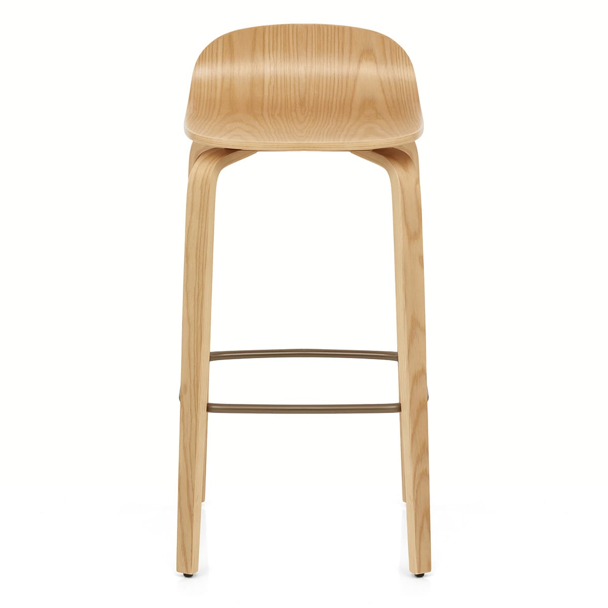 Barhocker Polierte Eiche - Curve 