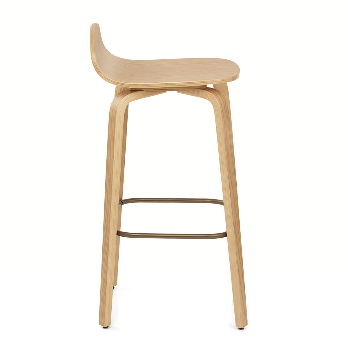 Barhocker Polierte Eiche - Curve 