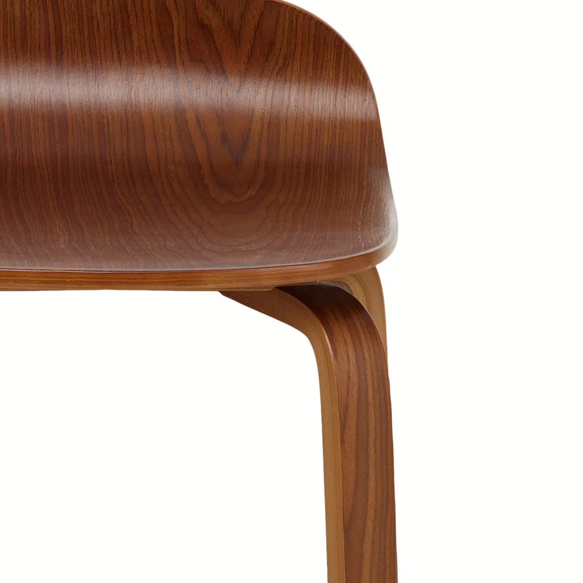 Barhocker Polierte Walnuss - Curve