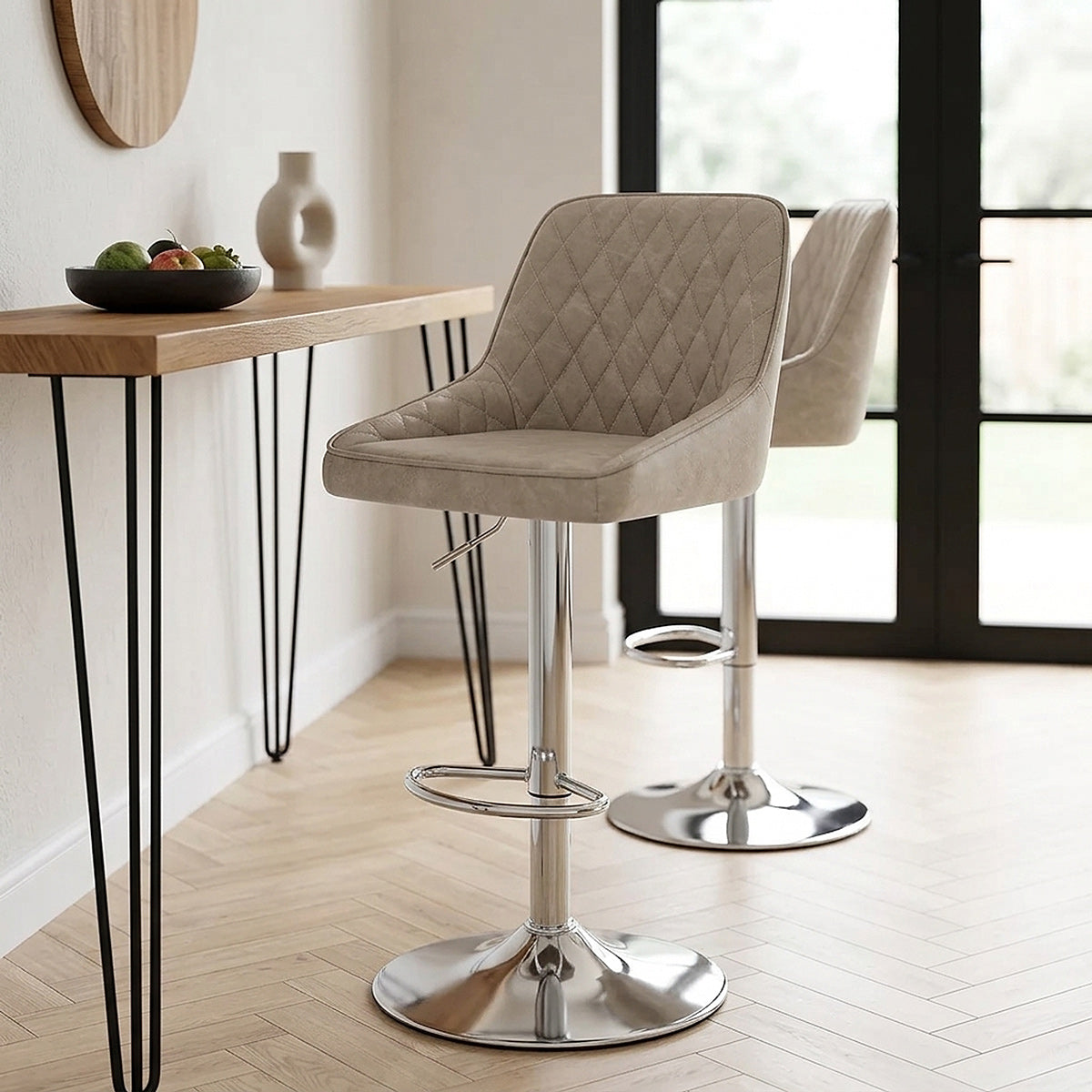Barhocker Kunstleder - Darwin Beige