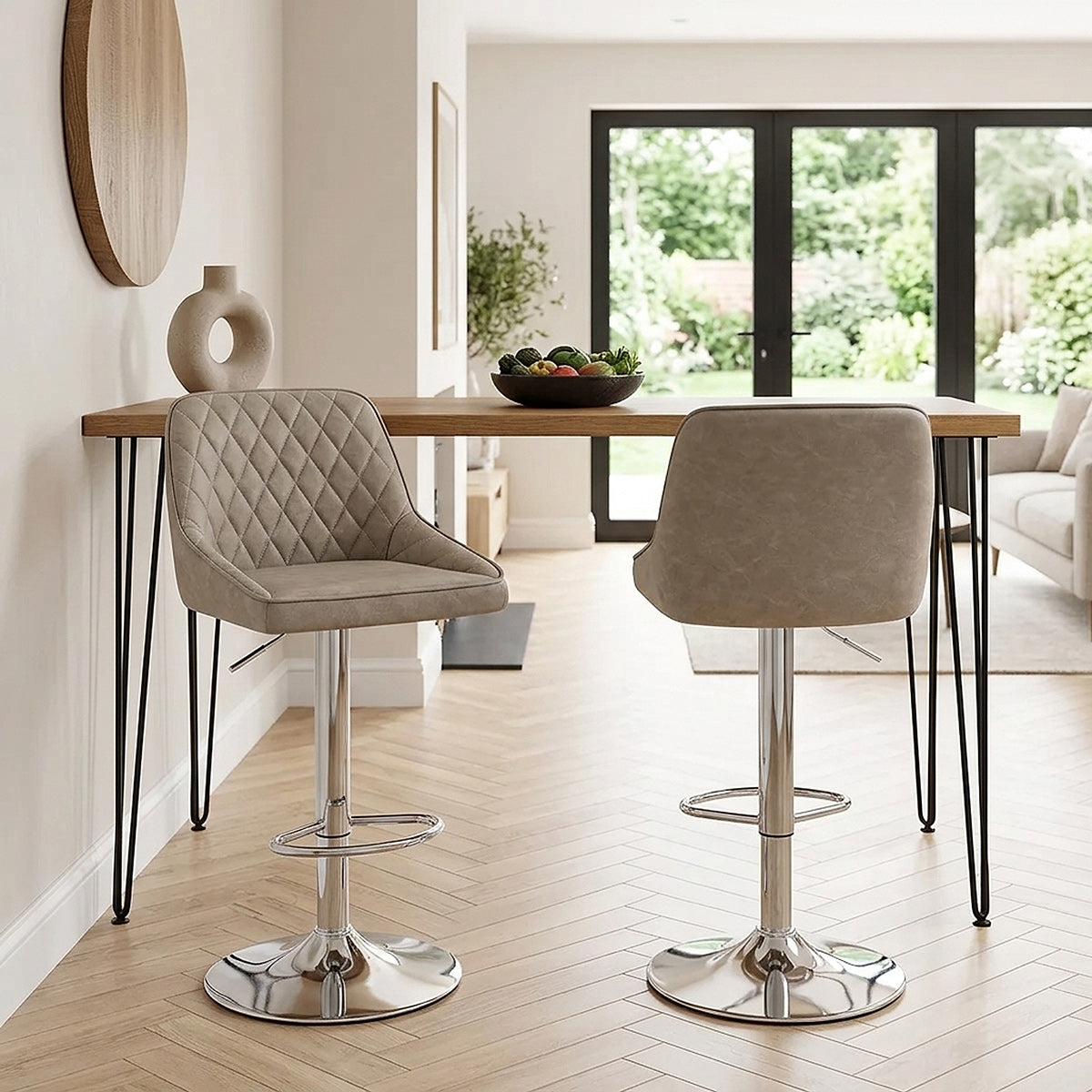 Barhocker Kunstleder - Darwin Beige