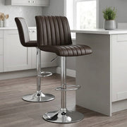 Echtleder Barhocker - Debut Braun