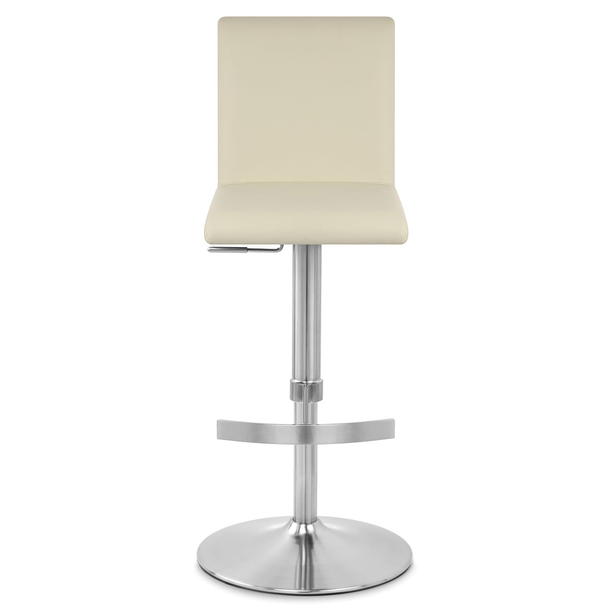 Kunstleder Barhocker Gebürstet - Deluxe High Back Beige