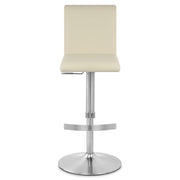 Kunstleder Barhocker Gebürstet - Deluxe High Back Beige