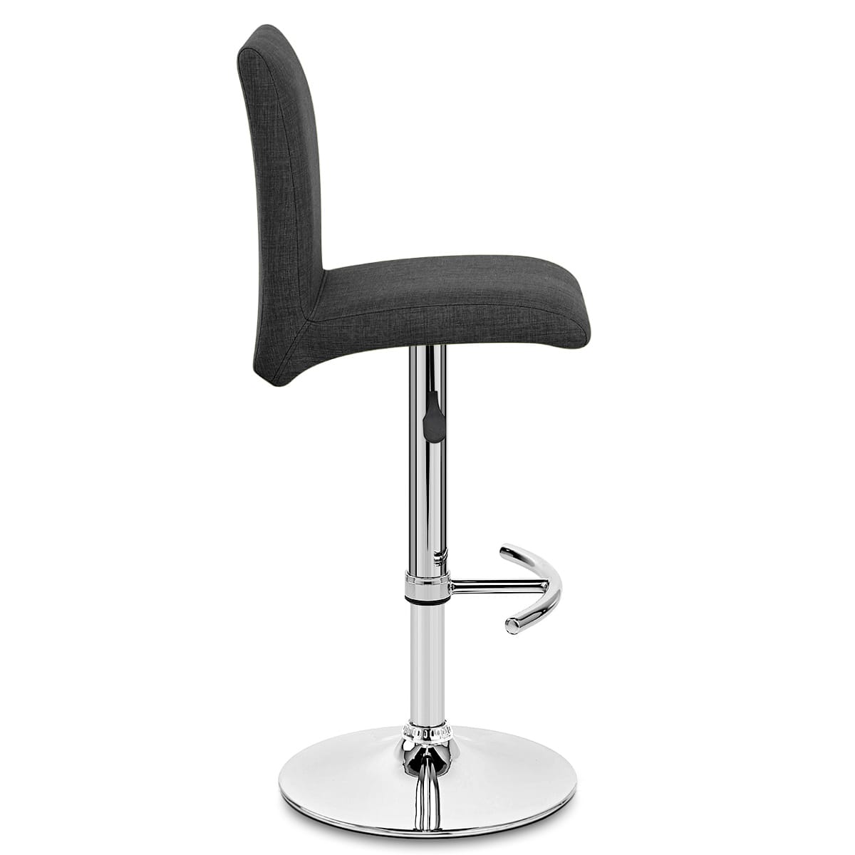 Sgabello in Tessuto - Deluxe High Back Grigio