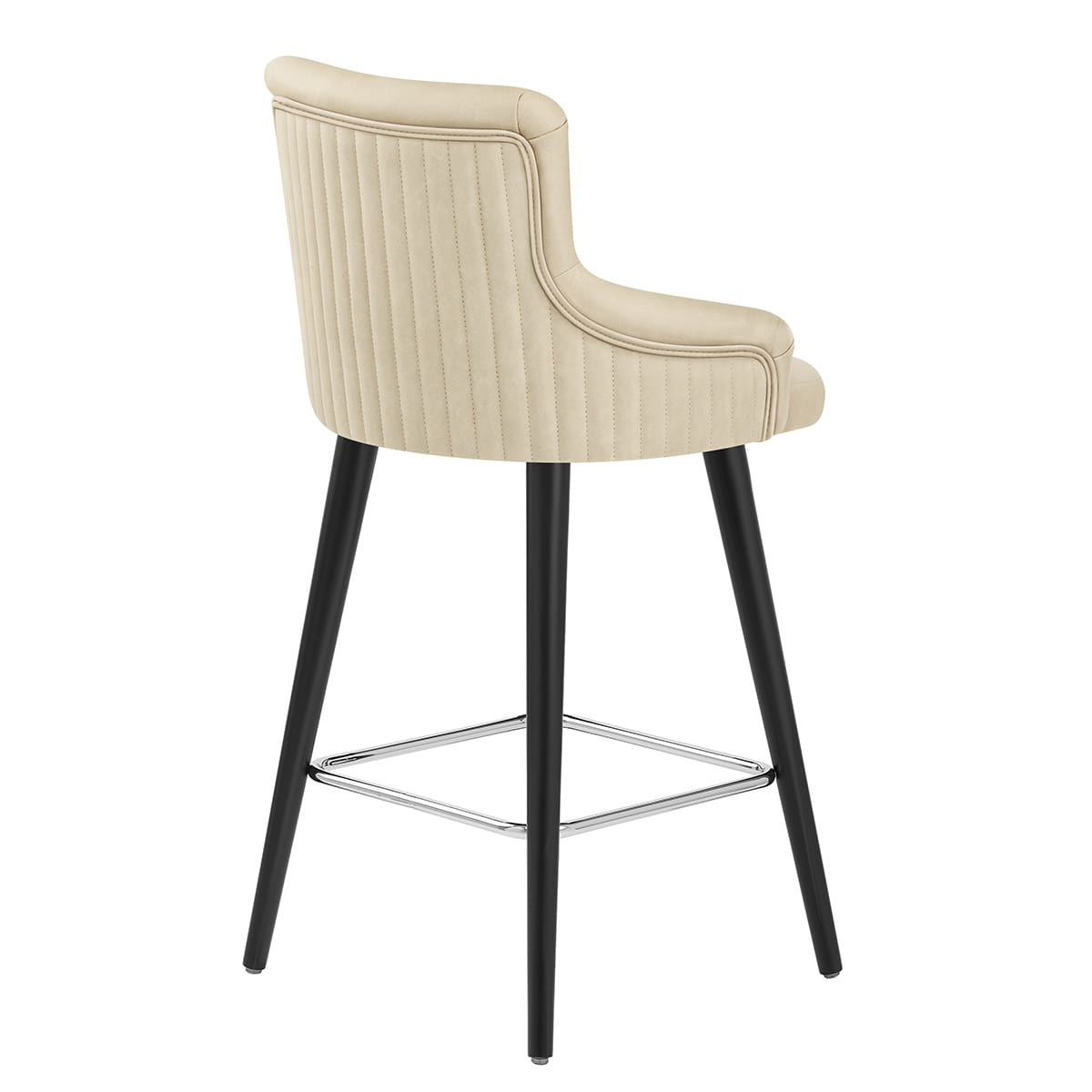 Sgabello Ecopelle - Diablo Crema