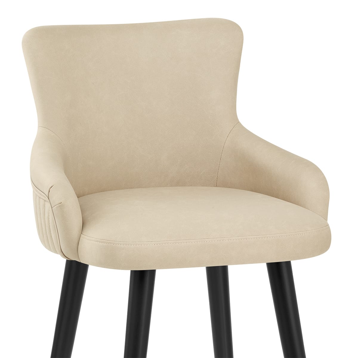 Sgabello Ecopelle - Diablo Crema
