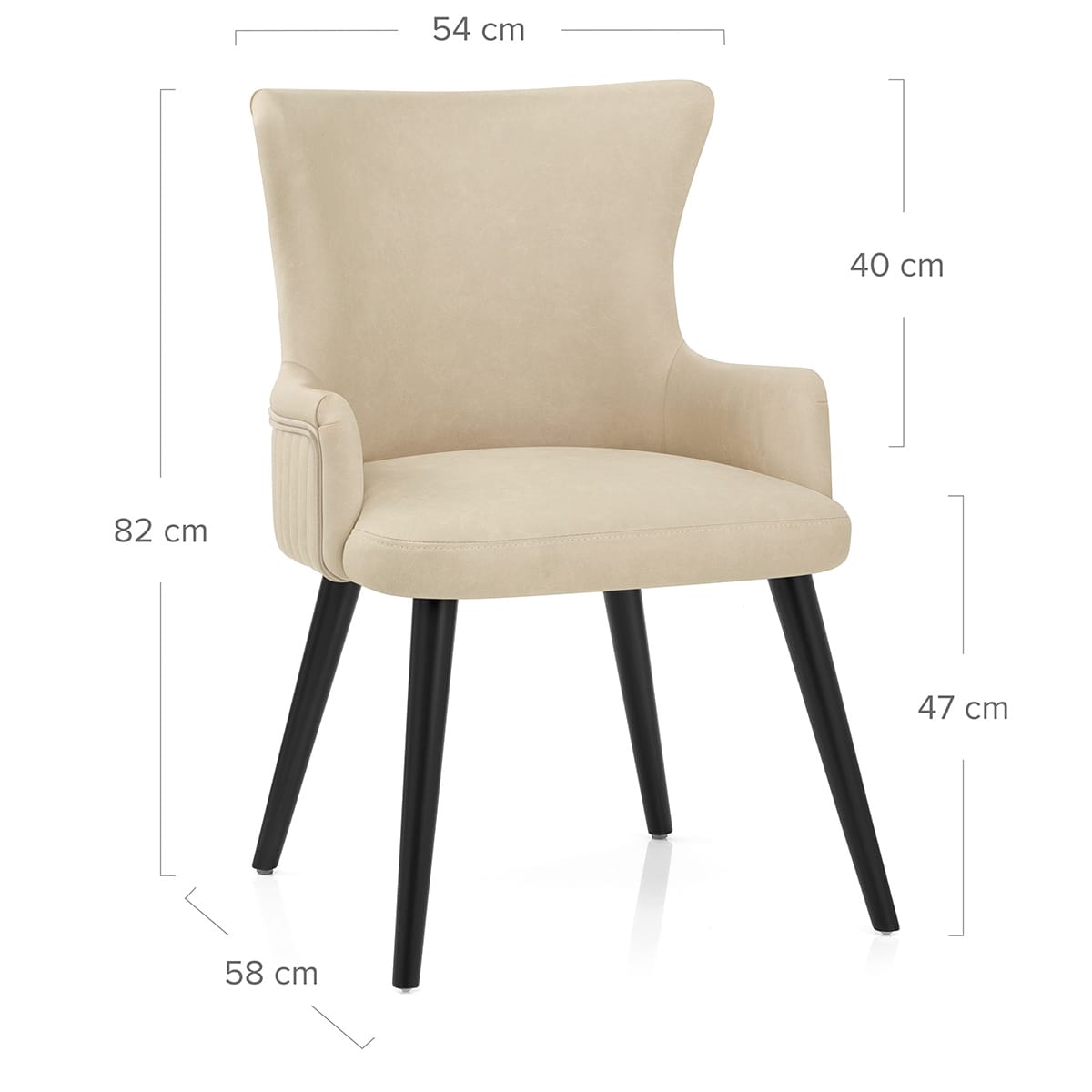 Esszimmerstuhl Kunstleder - Diablo Beige