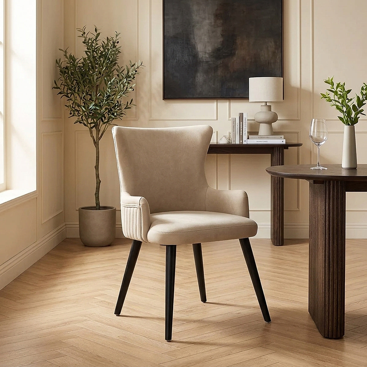Esszimmerstuhl Kunstleder - Diablo Beige