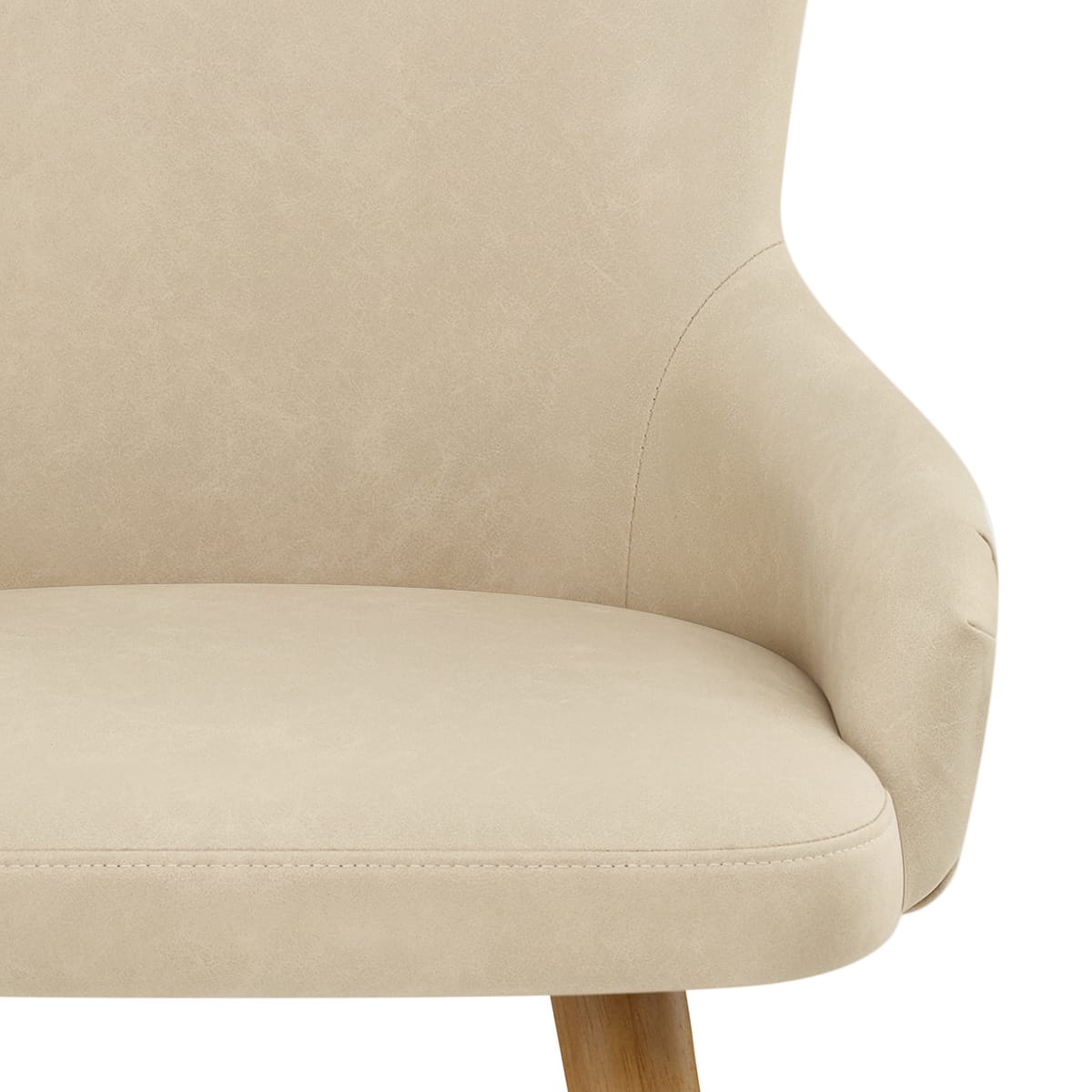Holzbarhocker Kunstleder - Diablo Beige