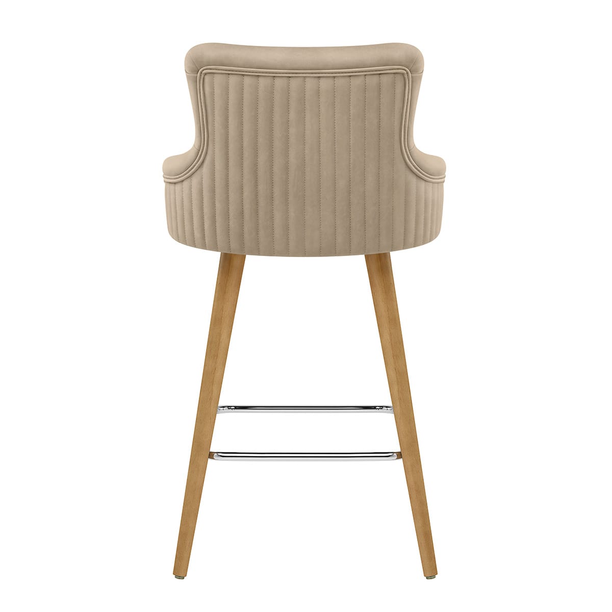 Holzbarhocker Kunstleder - Diablo Braungrau