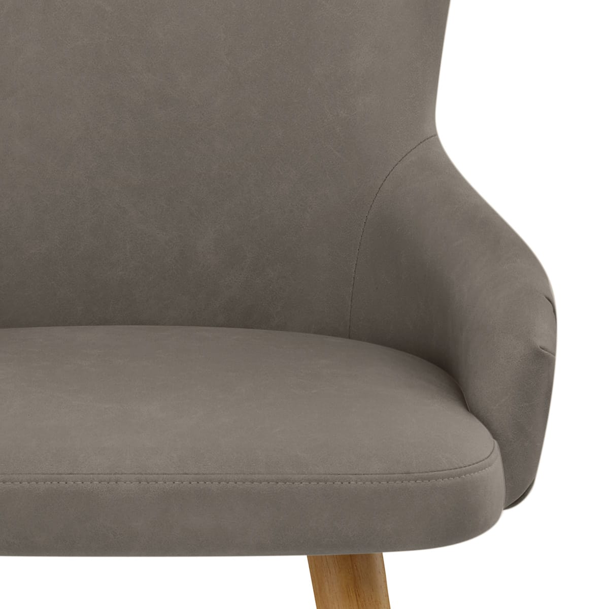 Sgabello Ecopelle - Diablo Legno Grigio