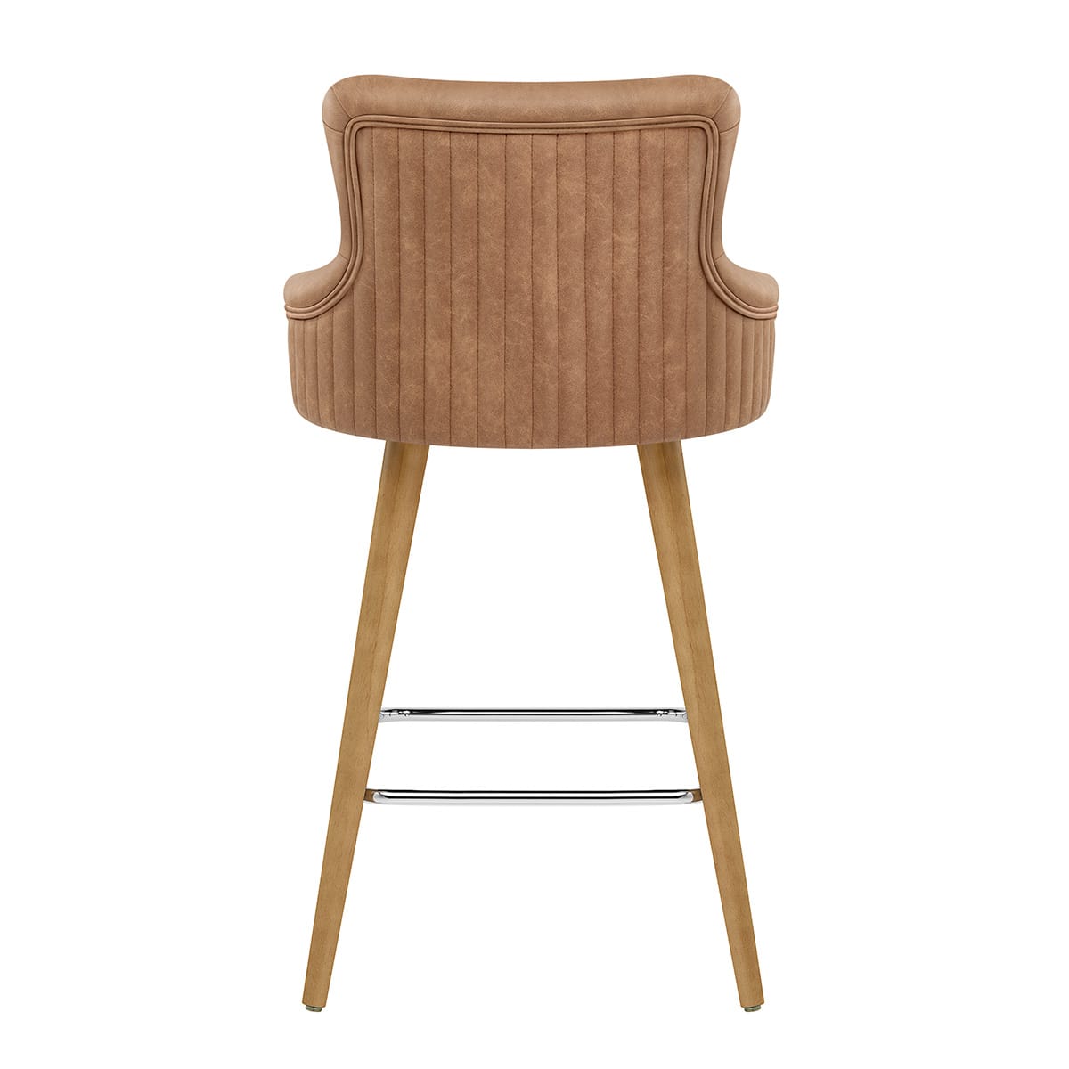 Sgabello Ecopelle - Diablo Legno Marrone
