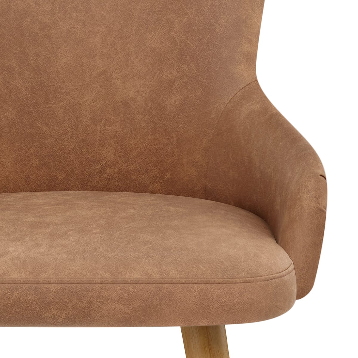 Sgabello Ecopelle - Diablo Legno Marrone