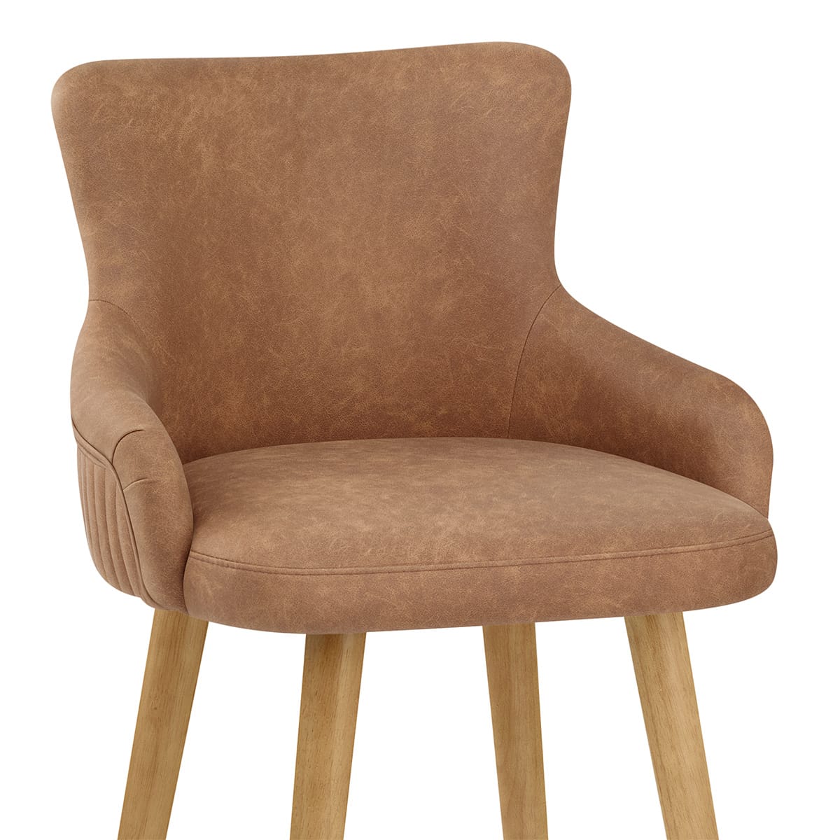 Sgabello Ecopelle - Diablo Legno Marrone