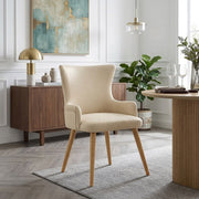 Esszimmerstuhl Kunstleder Holz - Diablo Beige