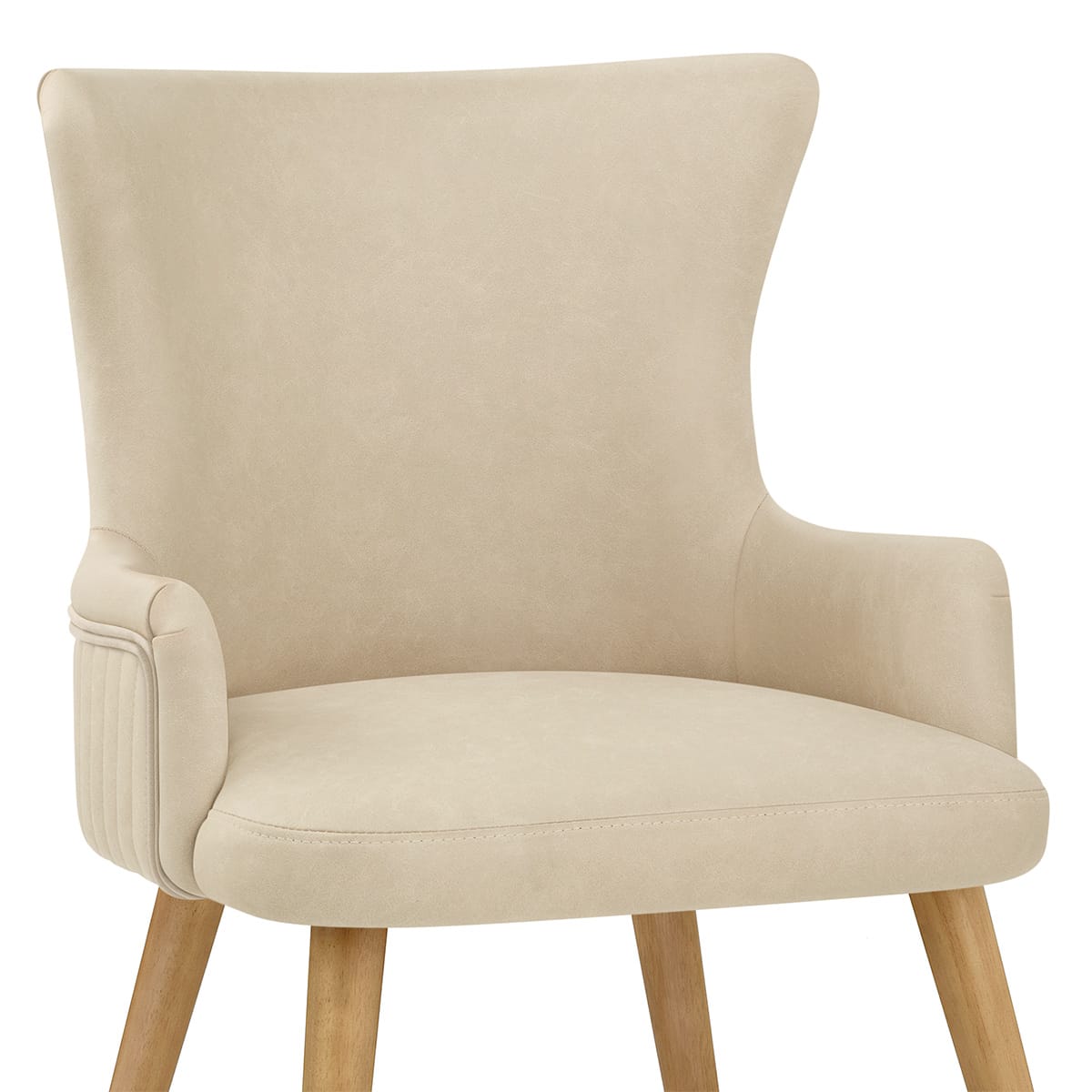 Esszimmerstuhl Kunstleder Holz - Diablo Beige