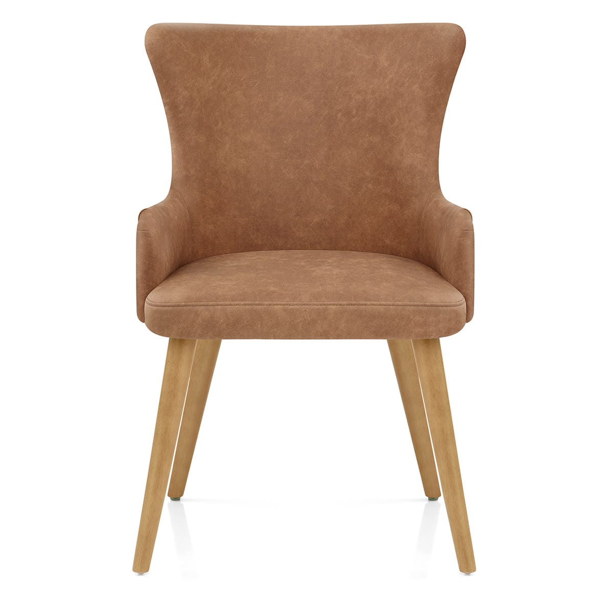Sedia Ecopelle Legno - Diablo Marrone