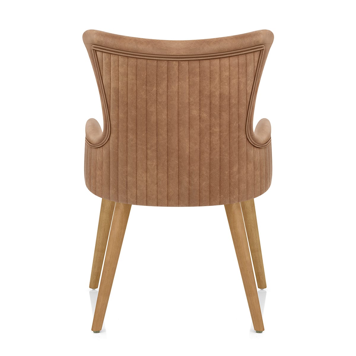 Sedia Ecopelle Legno - Diablo Marrone
