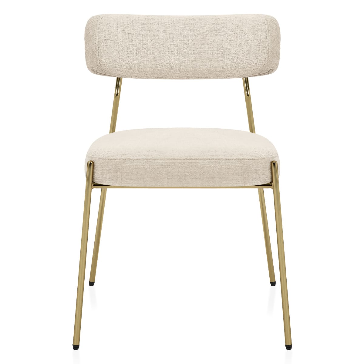 Stoff Esszimmerstuhl Gold - Diana Beige