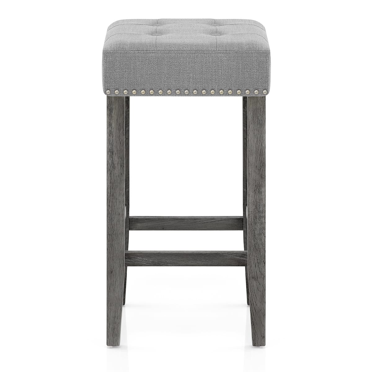 Sgabello Tessuto Legno - Dove Grigio