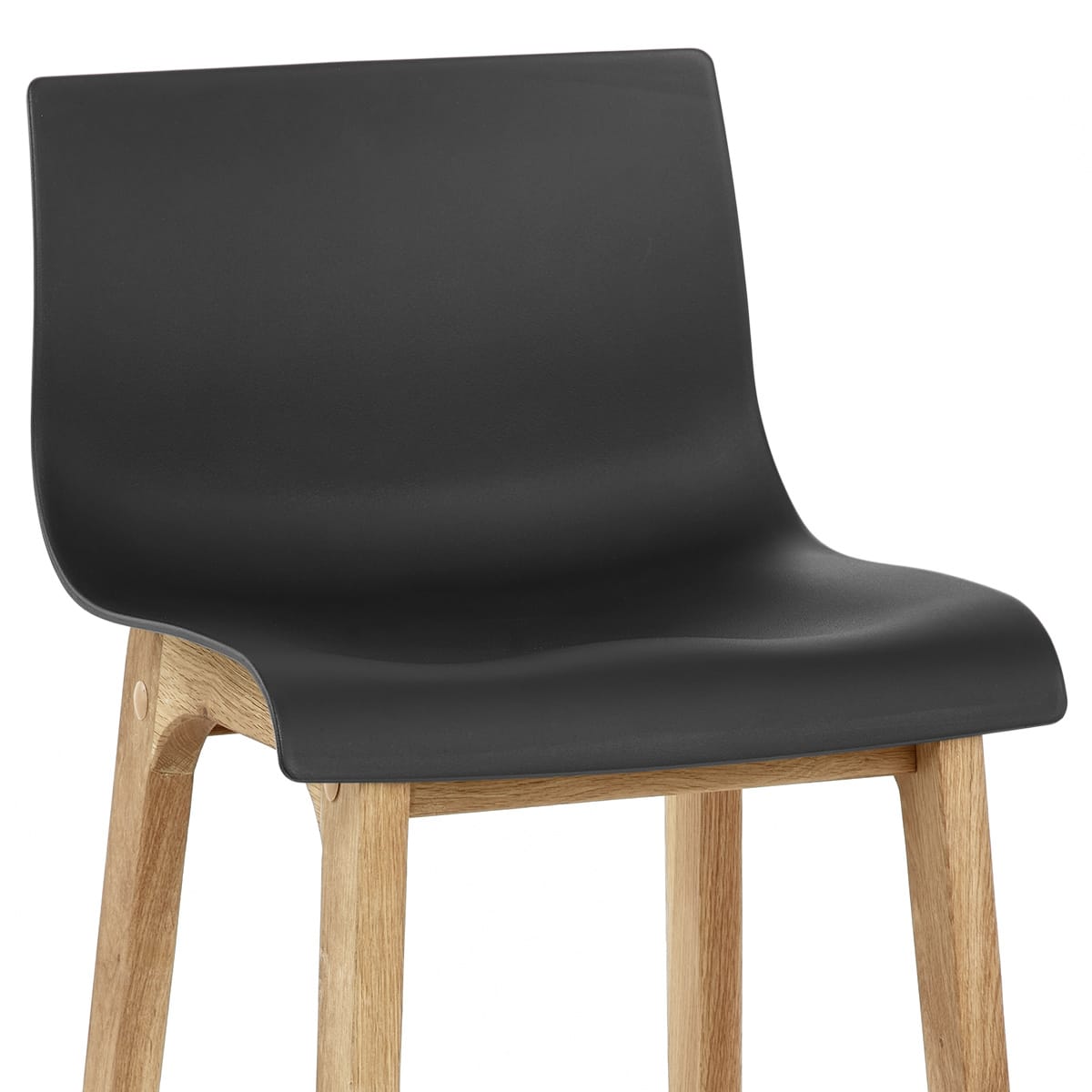Sgabello Resina Legno - Drift ABS Nero