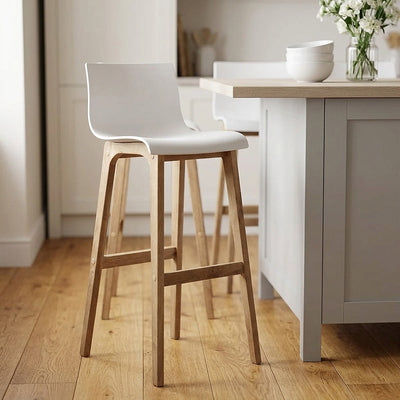 Barhocker Eiche - Drift ABS Weiß
