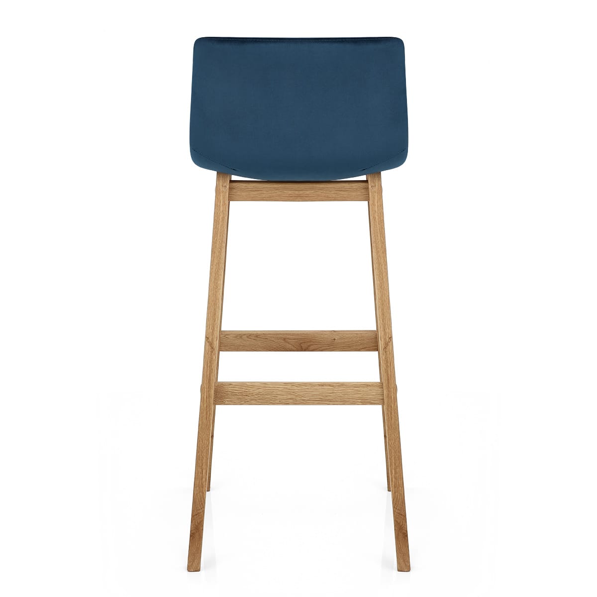 Samtstoff Barhocker - Drift Blau