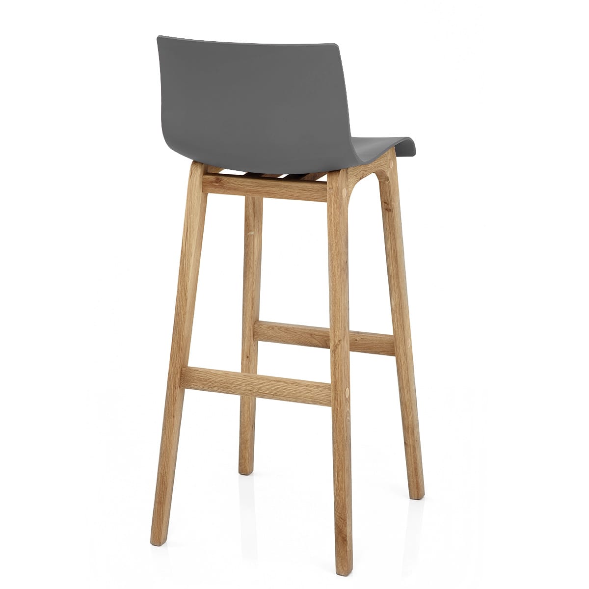 Barhocker Eiche - Drift ABS Dunkelgrau