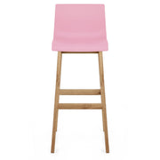 Sgabello Resina Legno - Drift ABS Rosa