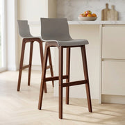 Barhocker Walnuss - Drift ABS Grau