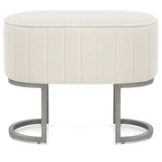Stoffhocker Graphit - Duet Beige