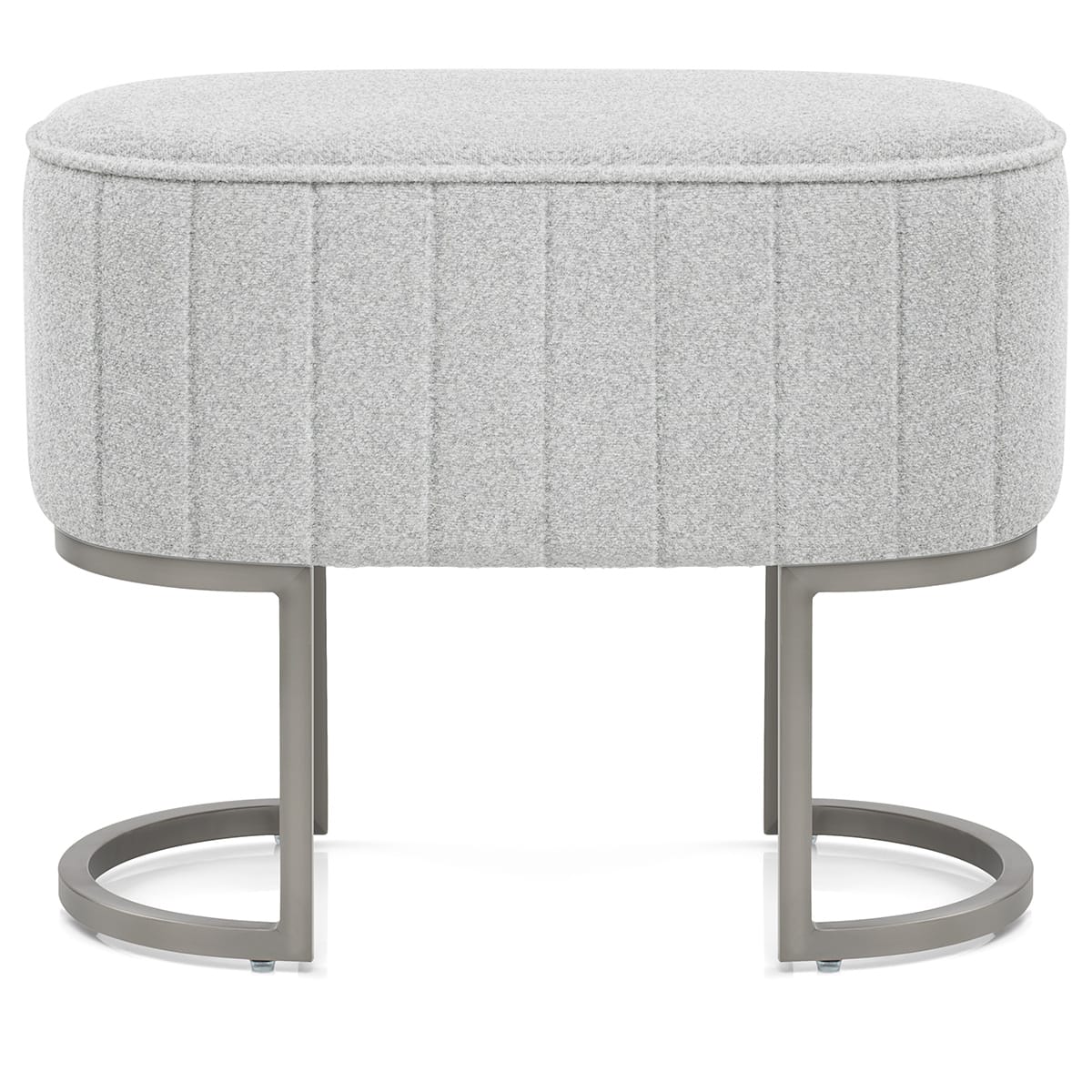 Stoffhocker Graphit - Duet Grau