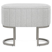 Stoffhocker Graphit - Duet Grau
