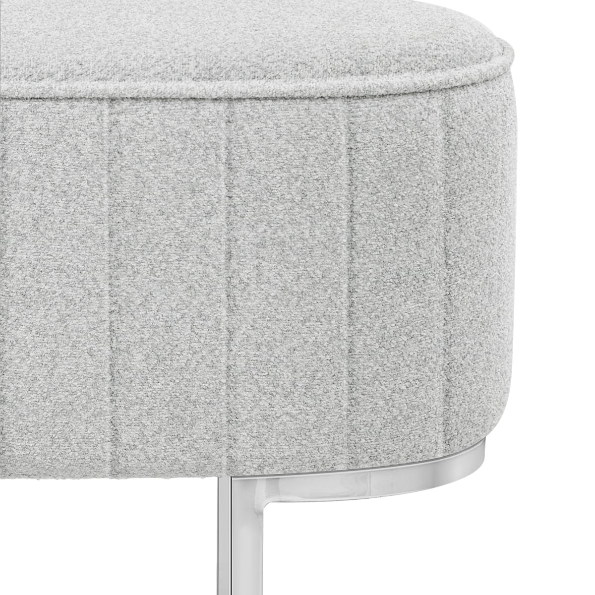 Sgabello Tessuto - Duet Grigio