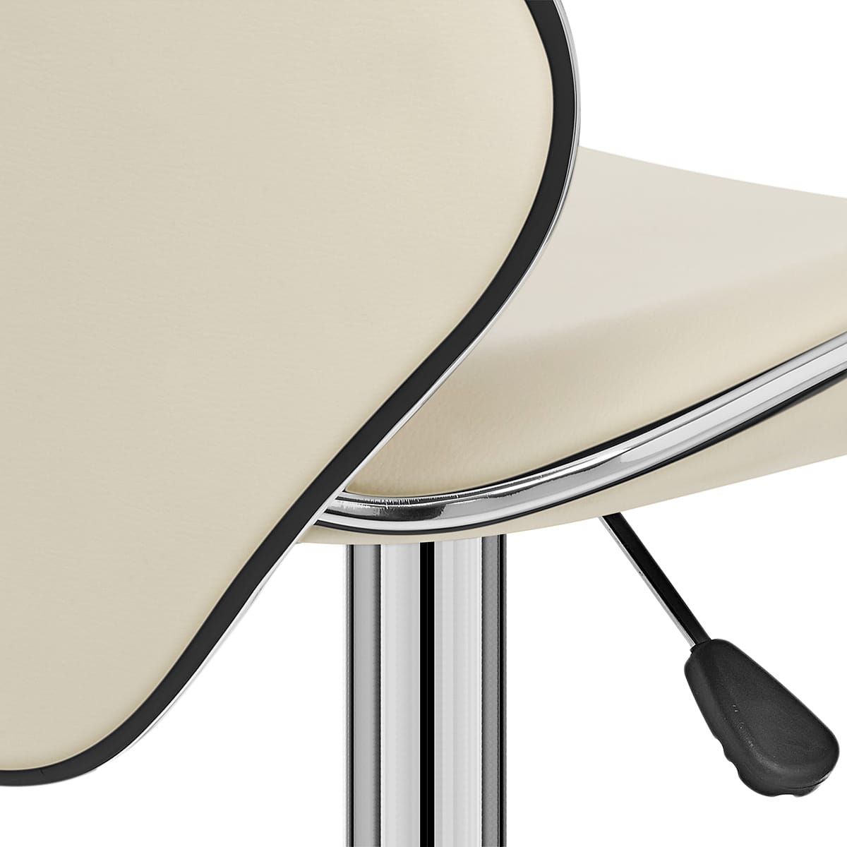 Kunstleder Barhocker Chrom - Felix Beige