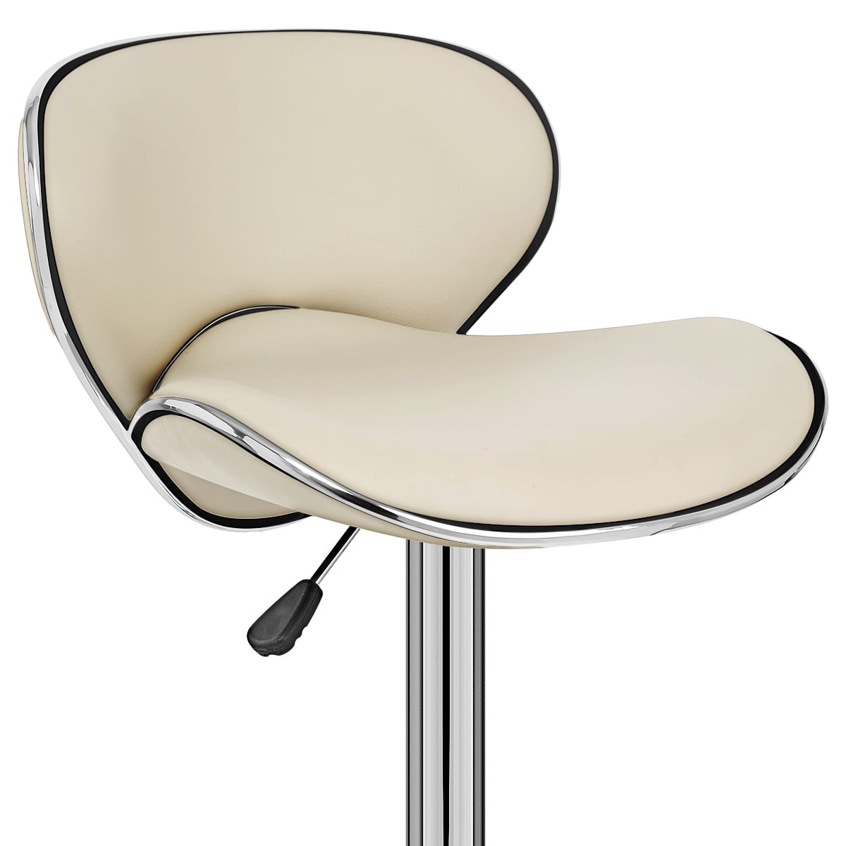 Kunstleder Barhocker Chrom - Felix Beige
