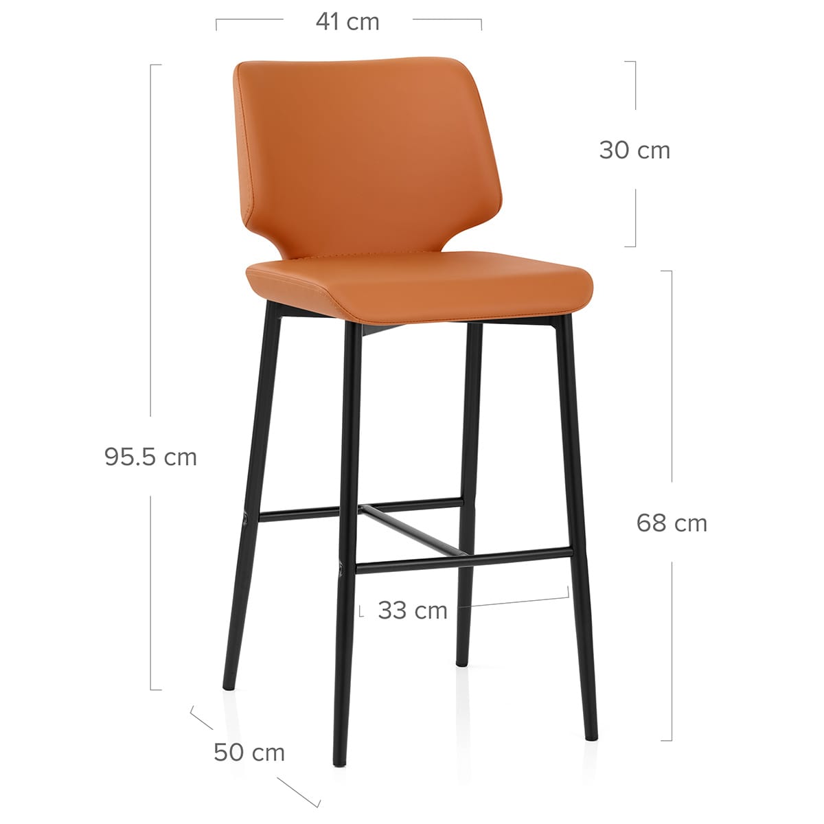 Sgabello Ecopelle - Elan Arancione