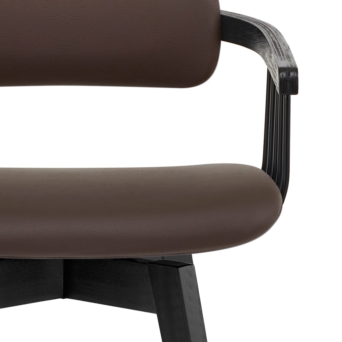 Sgabello Vera Pelle - Electra Marrone