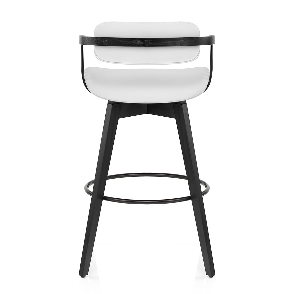 Sgabello Vera Pelle - Electra Bianco