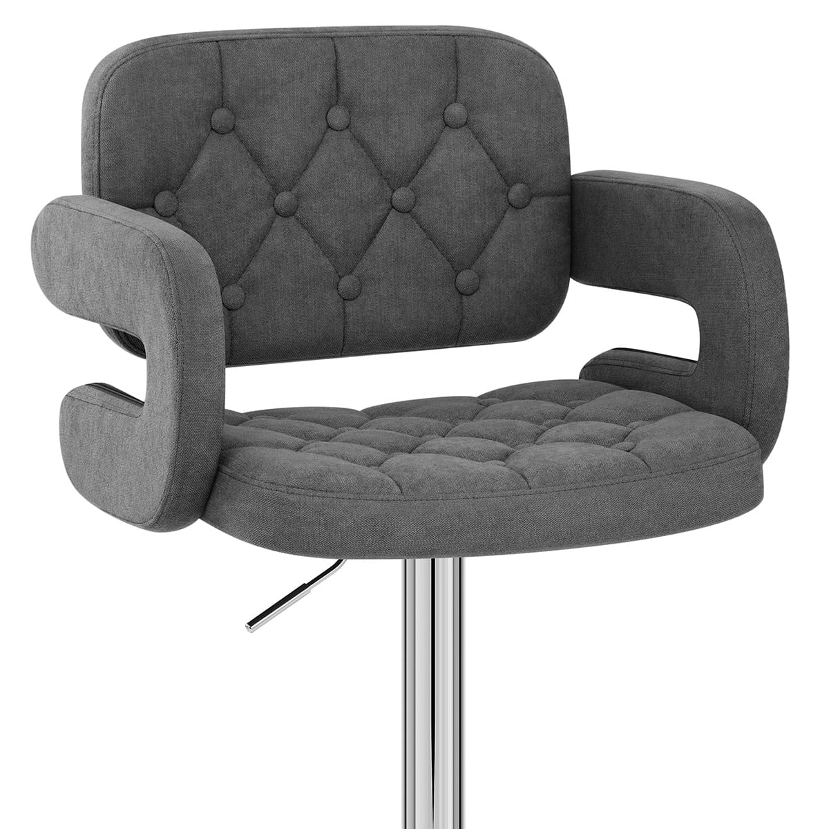 Barhocker Stoff - Encore Dunkelgrau