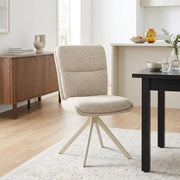 Stoff Esszimmerstuhl - Epsom Beige