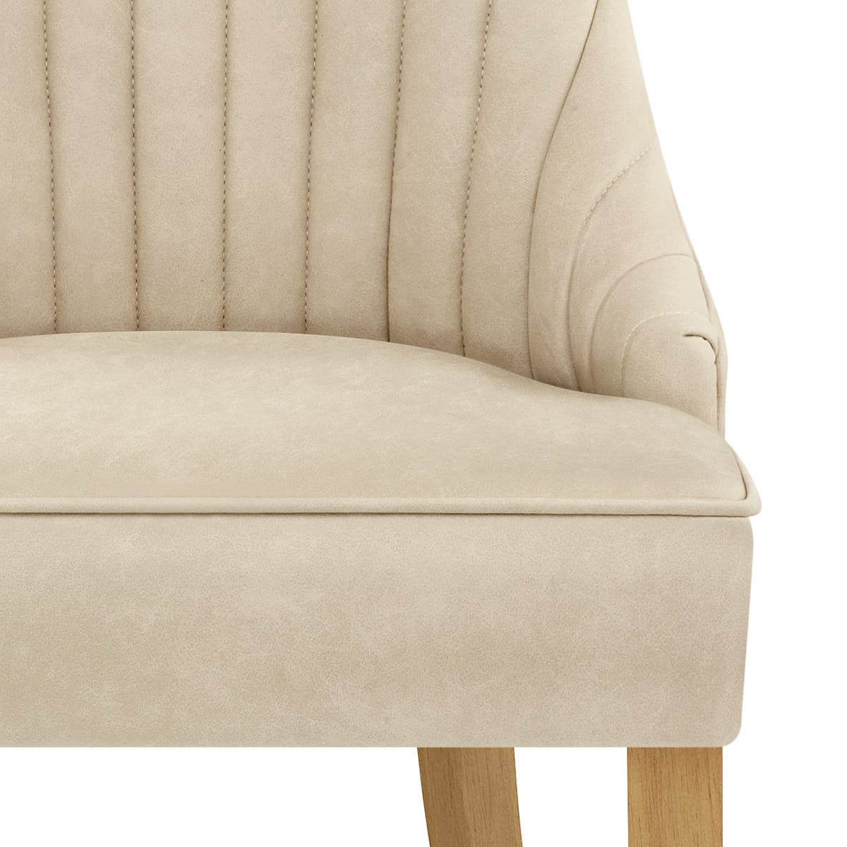 Kunstleder Stuhl - Eton Beige