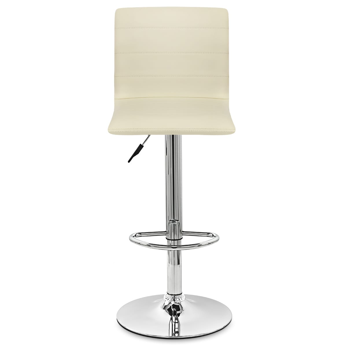 Echtleder Barhocker Chrom - Fabio Beige
