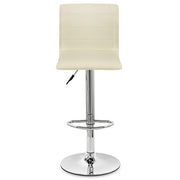 Echtleder Barhocker Chrom - Fabio Beige
