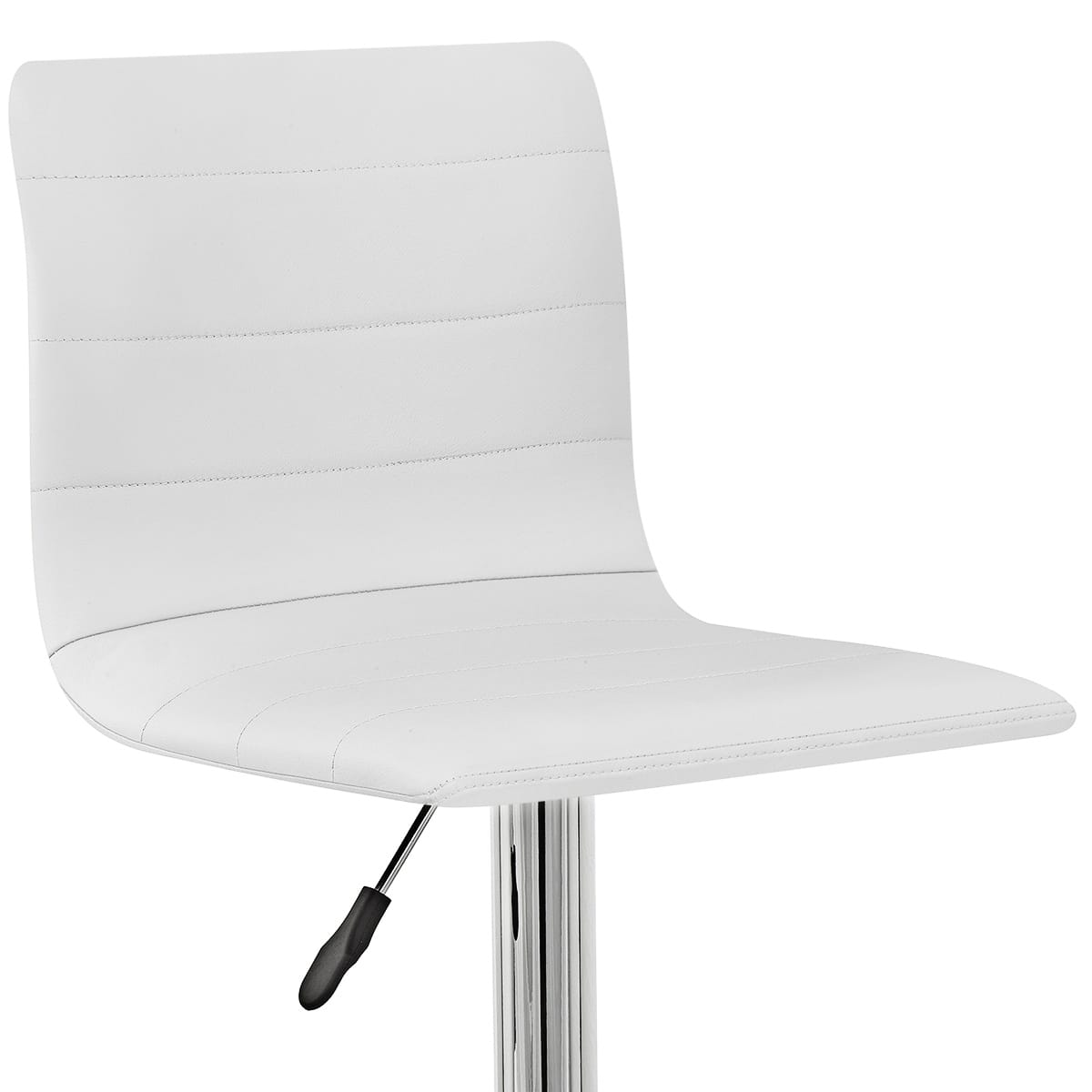 Echtleder Barhocker Chrom - Fabio Weiß