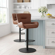 Barhocker Echtleder - Faraday Braun