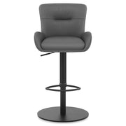 Barhocker Echtleder - Faraday Dunkelgrau