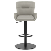Sgabello Vera Pelle - Faraday Grigio