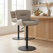 Barhocker Echtleder - Faraday Grau